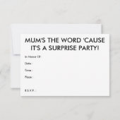 Invitation maman. fête (Dos)