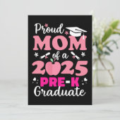 Invitation Maman fière de diplômé de pré-maternelle 2025 (Debout devant)