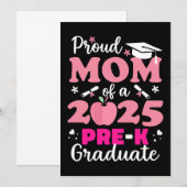 Invitation Maman fière de diplômé de pré-maternelle 2025 (Devant / Derrière)