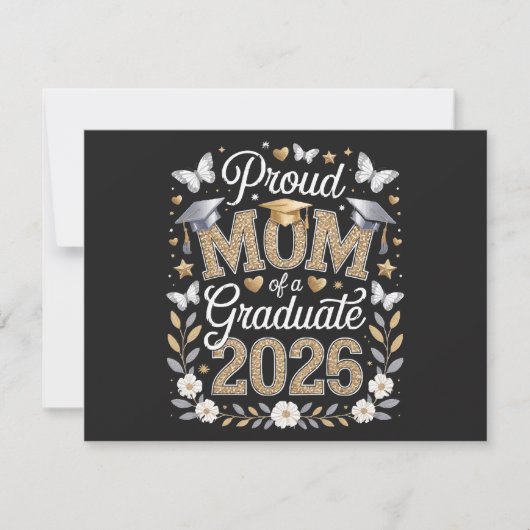 Invitation Maman fière d'une diplômée de 2026 (Devant)