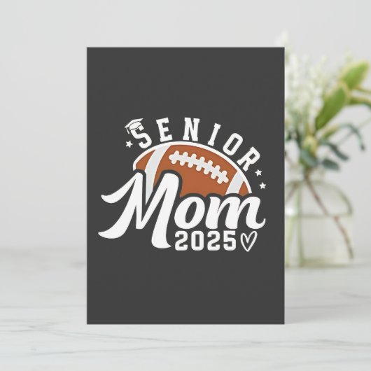 Invitation Maman Fière Senior 2025 Diplômée de Football Fanta (Debout devant)