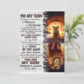 Invitation Maman Lion À Mon Fils J'Ai Fermé Les Yeux  (Debout devant)