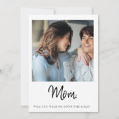 Invitation Maman M'accompagneras-Tu À L'autel Mariée Mère (Devant)