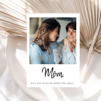 Maman M'accompagneras-Tu À L'autel Mariée Mère