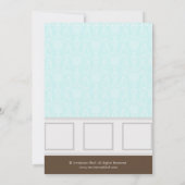 Invitation Maman moderne chic avec l'invitation de baby (Dos)