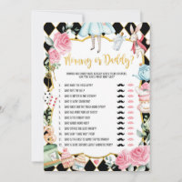 Maman ou papa | Alice dans le jeu de Baby shower d