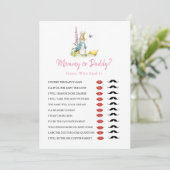 Invitation Maman ou papa Peter Rabbit Fille Baby shower Jeu (Debout devant)