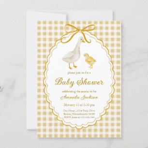 Invitation Maman Pâques et bébé Shower de l'oie et de l'oisil