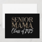 Invitation Maman Senior 2025 Maman fière d'une promotion 2025 (Devant / Derrière)