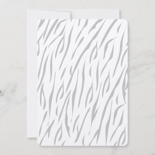 Invitation Maman Tiger & Cub Kraft Baby shower papier Invitat (Dos)