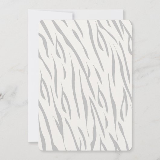 Invitation Maman Tiger & Cub Modern Red 1er anniversaire (Dos)