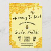Invitation Maman to Bee ! Abeille de miel, Miel, Baby shower (Devant / Derrière)