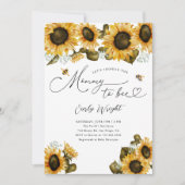 Invitation Maman to Bee Baby shower (Devant)