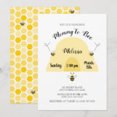 Invitation Maman to Bee | Baby shower de ruche (Devant / Derrière)