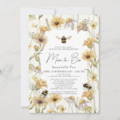 Invitation Maman to Bee Chamomile Daisies Baby shower Drive-b (Devant)