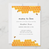 Invitation Maman to Bee Honey Bumblebee Baby shower (Devant)