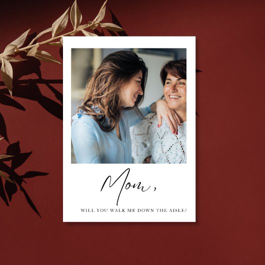 Invitation Maman Veux-Tu Me Faire Descendre La Mariée Mère Ai