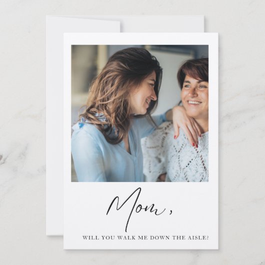 Invitation Maman Veux-Tu Me Faire Descendre La Mariée Mère Ai (Devant)