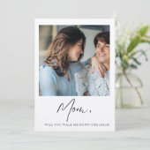 Invitation Maman Veux-Tu Me Faire Descendre La Mariée Mère Ai (Debout devant)
