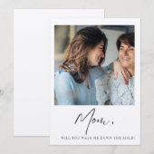 Invitation Maman Veux-Tu Me Faire Descendre La Mariée Mère Ai (Devant / Derrière)