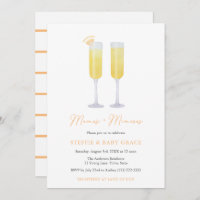 Mamas et Mimosas Momosa Baby shower ou Sip & See