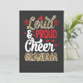 Invitation Mamie de Cheer Plus Grand Fan Impression Léopard E (Debout devant)