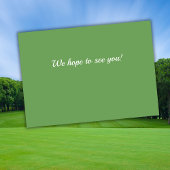 Invitation Man Golf Player Swinging Into My 50th Birthday