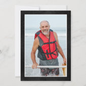 Invitation Man Myth Legend Black Surprise 75th Birthday Photo (Dos)