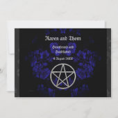 Invitation Manche Eternal/Mariage Pentacle Blue Ste (Devant)