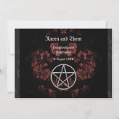 Invitation Manche Eternal/Pentacle Mariage Mauve Ste (Devant)