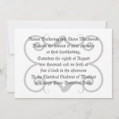 Invitation Manche Eternal/Pentacle Mariage Mauve Ste (Dos)