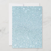 Invitation Manche Kinder Grad Blue Parties scintillant de la  (Dos)