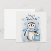 Invitation "Manchot mignon 3" (Devant / Derrière)