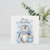 Invitation "Manchot mignon 3" (Debout devant)