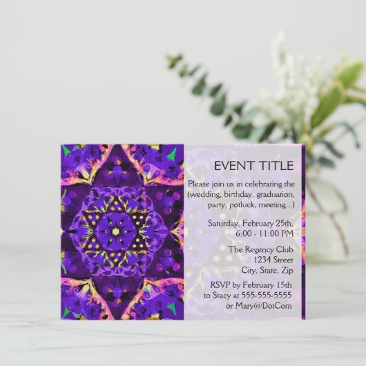 Invitation Mandala (Debout devant)