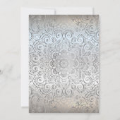 Invitation Mandala argent Anniversaire de mariage diamant (Dos)