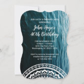 Invitation Mandala Blanc Laissez la mer vous libérer (Dos)