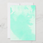 Invitation Mandala bleu doré à l'aquarelle (Dos)