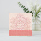 Invitation Mandala Boho Chic 60e anniversaire (Debout devant)