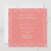 Invitation Mandala Boho Chic 60e anniversaire (Dos)