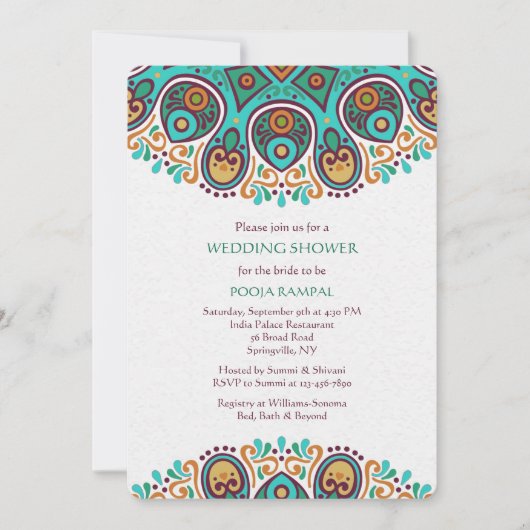 Invitation Mandala Borders (Devant)