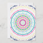 Invitation mandala coloré (Dos)