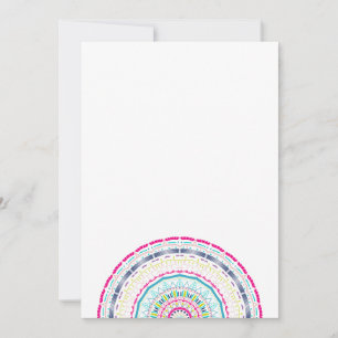 Invitation mandala coloré