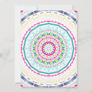 Invitation mandala coloré