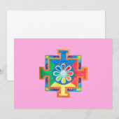 Invitation Mandala de l'aquarelle de création (Devant / Derrière)