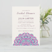 Invitation Mandala de mariage ordonné de joyau persan Douche (Debout devant)