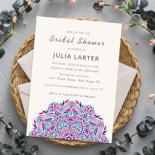Invitation Mandala de mariage ordonné de l'arche de bijou per