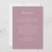 Invitation Mandala de mariage ordonné par l'arche de la perle (Dos)