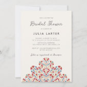 Invitation Mandala de mariage vibrant floral delight (Devant)