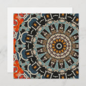 Invitation  Mandala décoratif  (Devant / Derrière)